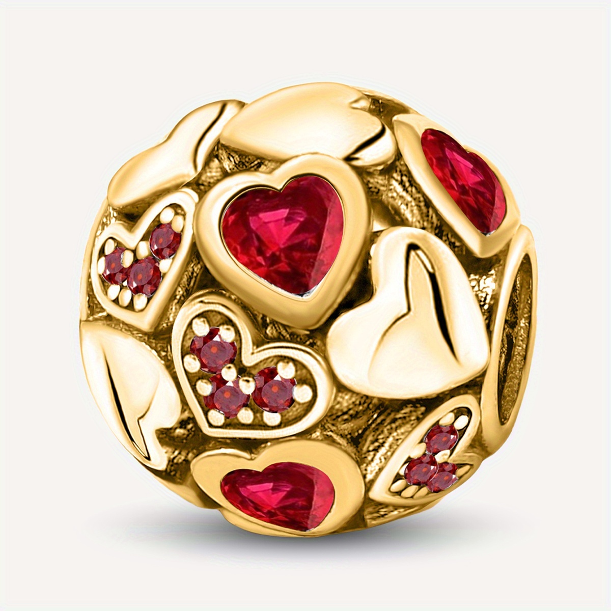 Heart Circle Beads DIY Bead for Bracelets & Bangles